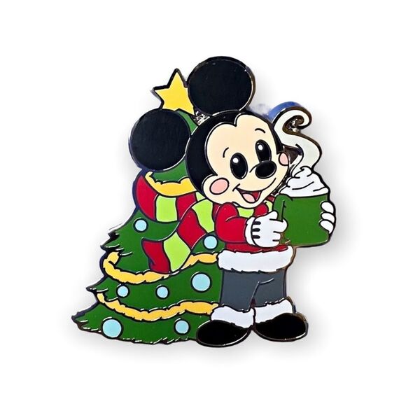 DISNEY MICKEY  Christmas Cuties Mystery Pin Set Box 1 PIN - New 2021 Authetic - Picture 1 of 7